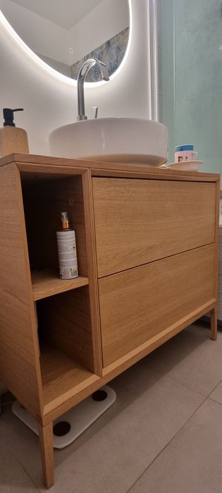 Szafki łazienkowe drewniane avela castorama
