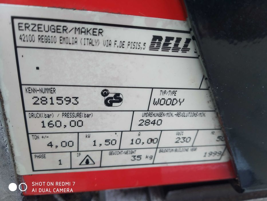 Łuparka BELL typ WOODY