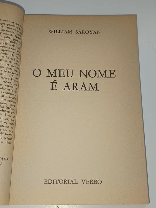 O meu nome é Aram