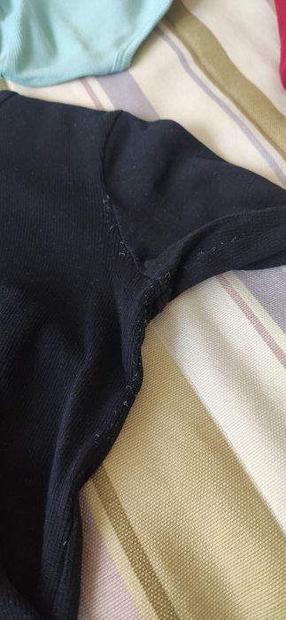 Zestaw bluzki prążkowane longsleeve MyBasic H&M 134/140