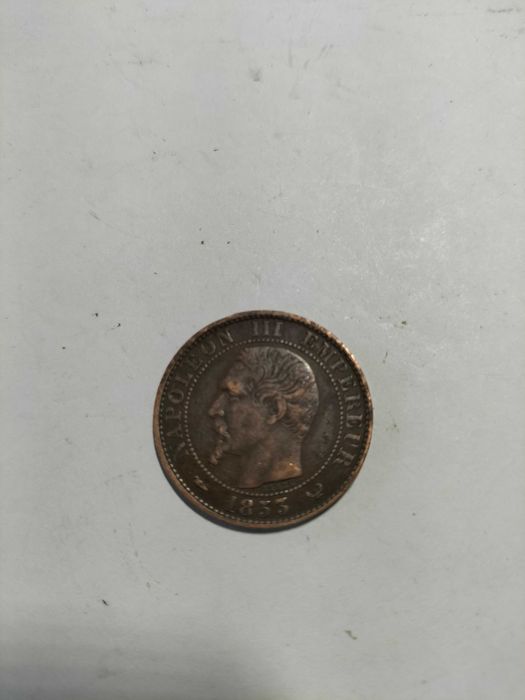Moeda França 5 centavos 1853 Napoleão 3  Лот 70
