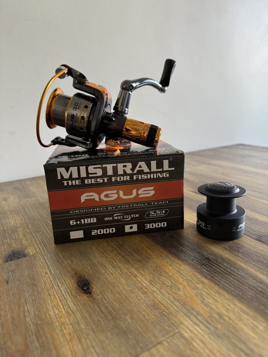 NOWY kołowrotek MISTRALL AGUS RD 3000