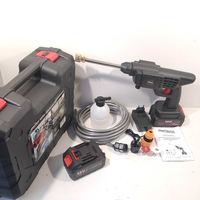 MYJKA ciśnieniowa samozasysająca akumulatorowa 2x bateria KD663