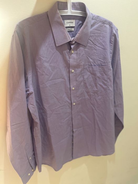 Camisa Canda Lilás Manga Comprida | Tamanho 42 | Regular Fit