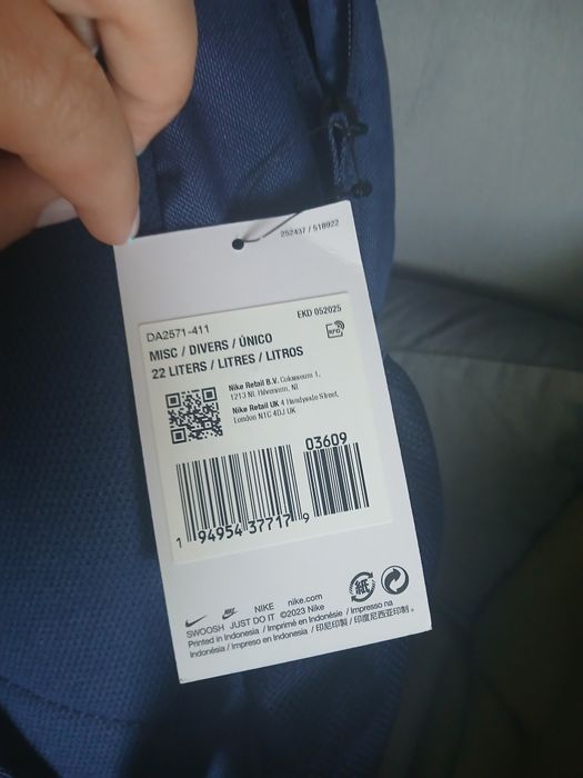 Plecak granatowy  Nike