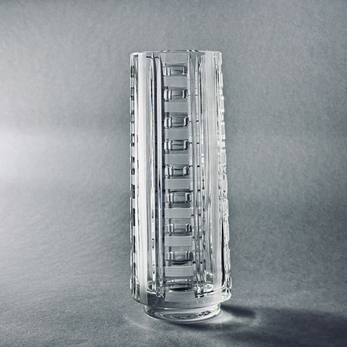 lata 60/70-te piękny szlifowany kryształowy wazon