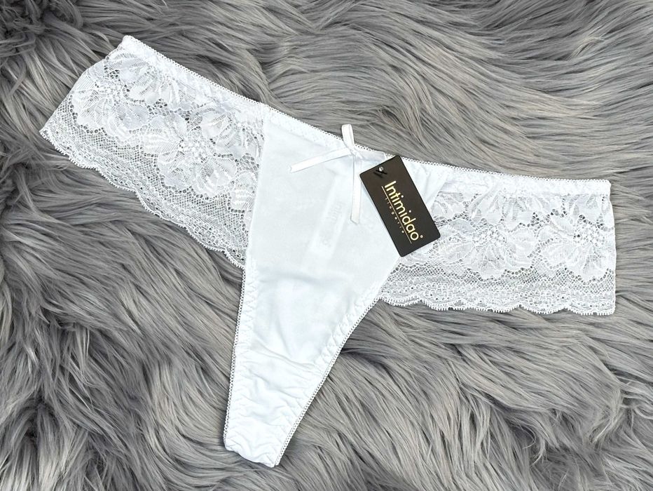 M L XL XXL stringi majtki koronka Intimidao