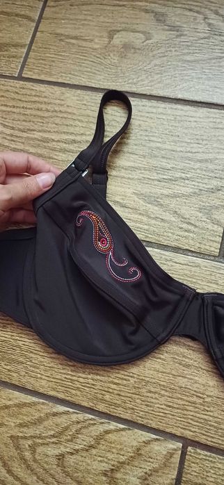 Nowy brązowy biustonosz kąpielowy Esprit w r. XL miseczka C