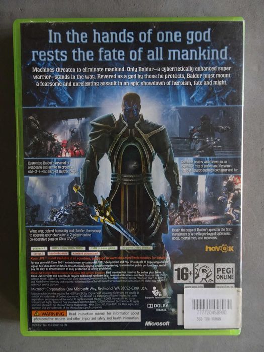 Jogo X-Box XBox 360 - Too Human64172218788865121