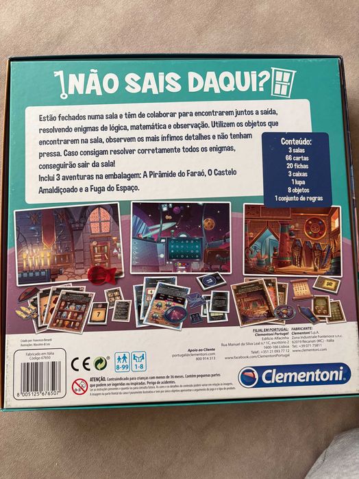 Jogo Tabuleiro Não Sais Daqui - Clementoni