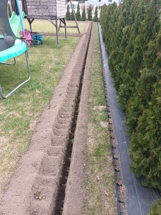 Wykop pod nawodnienie. Koparka łańcuchowa