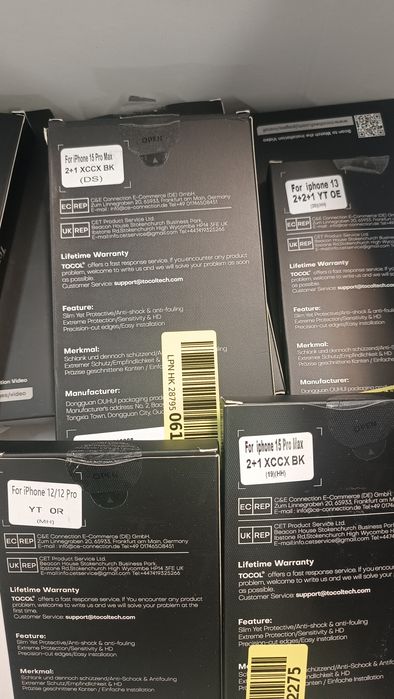 Capa TOCOL 3 em 1 magnética para iPhone 15 Pro Max, Proteçao de camera