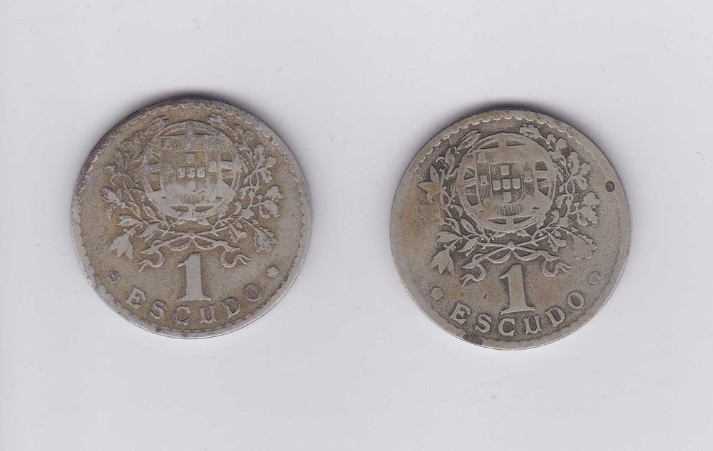 2 moedas 1944 e 1945 Escudo
