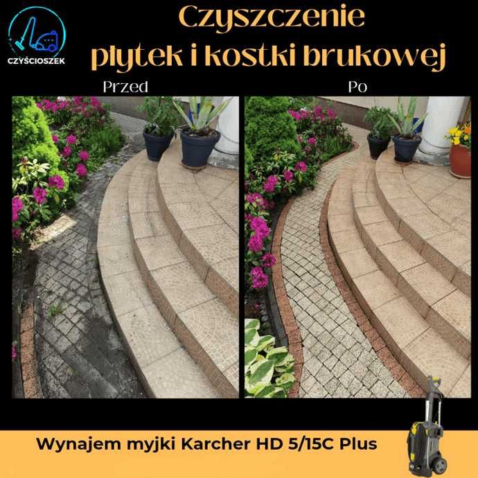 Profesjonalne CZYSZCZENIE mycie balkonu tarasu kostki brukowej Kielce