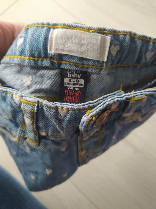 Spodenki Zara 74 jeansowe