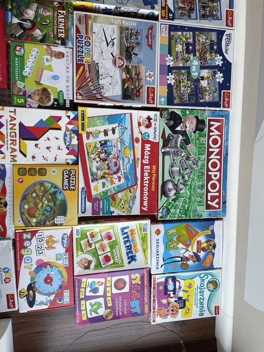Gry planszowe, puzzle dla dzieci