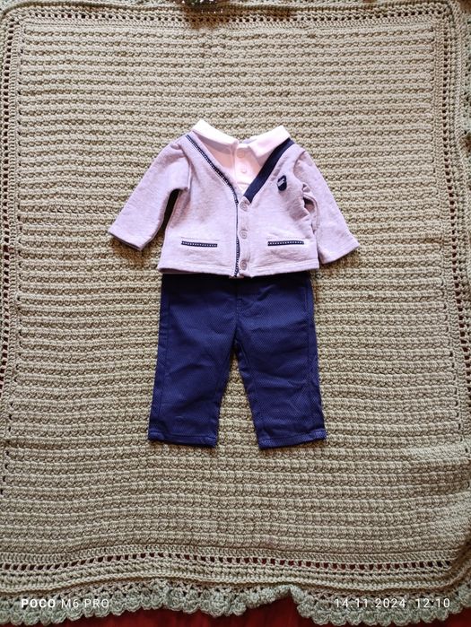 Elegancki komplet dla chłopca rozmiar 62