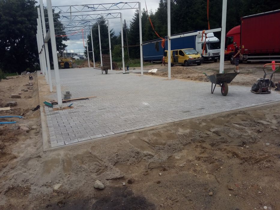 Kostka brukowa ,brukarstwo, układanie, Polbruk , płoty