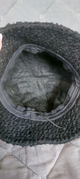 Панама женская тедди утепленная черная