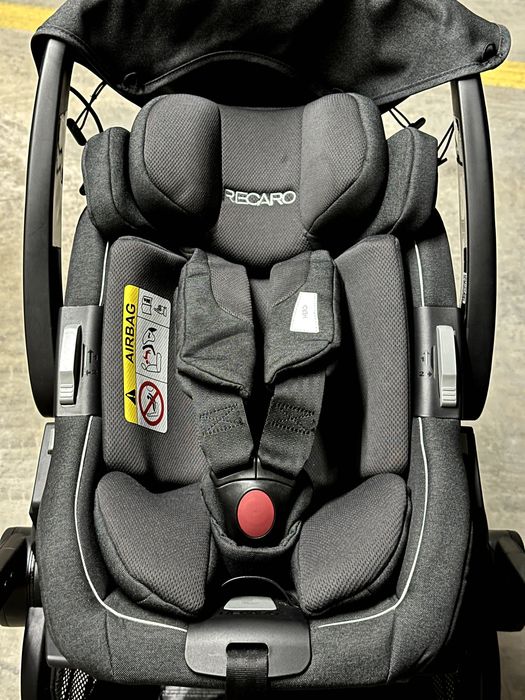 Recaro: Carrinho Passeio + Ovo + Alcofa + Capa para a chuva