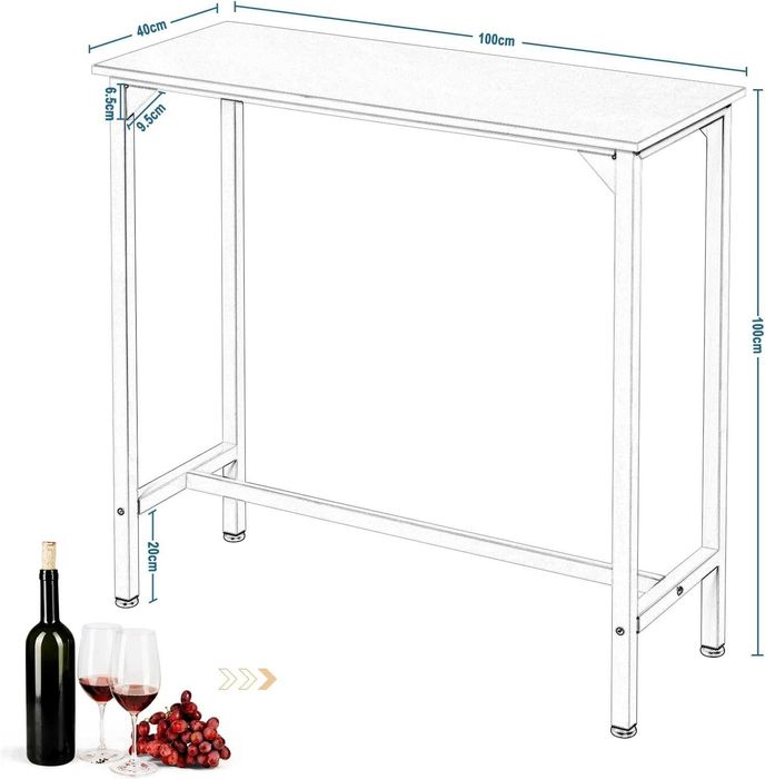 Nowy stół barowy / stolik / blat roboczy / 100x40 / płyta / lada !K32!