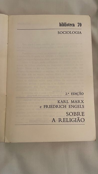 Livro Karl Marx Friedrich Engels Sobre A Religião