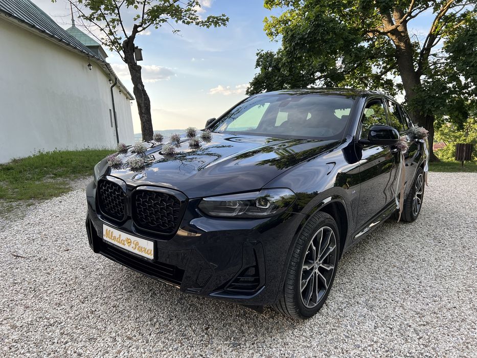 Nowe BMW X4 2023r. auto samochód do ślubu