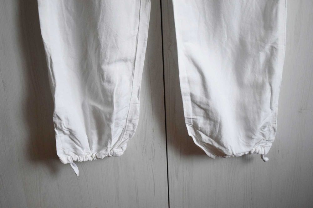 Spodnie ciążowe 3XL 46 lniane len letnie zwiewne H&M luźne na upał