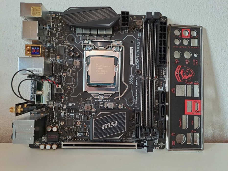 Bundle Intel Core i5-6600K / Board mini-ITX MSI Z270I Gaming Pro AC