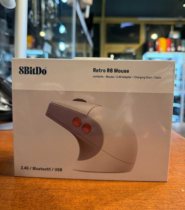 Bezprzewodowa myszka do gier 8BitDo Retro R8 | Nowa