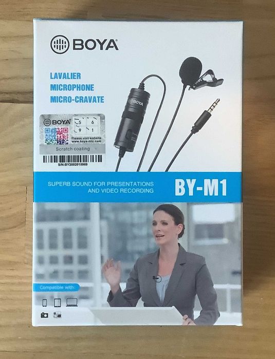 Boya BY-M1 – mikrofon krawatowy | Nowy!