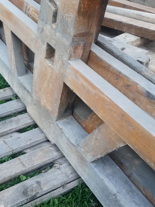 Stare dębowe drewno transport