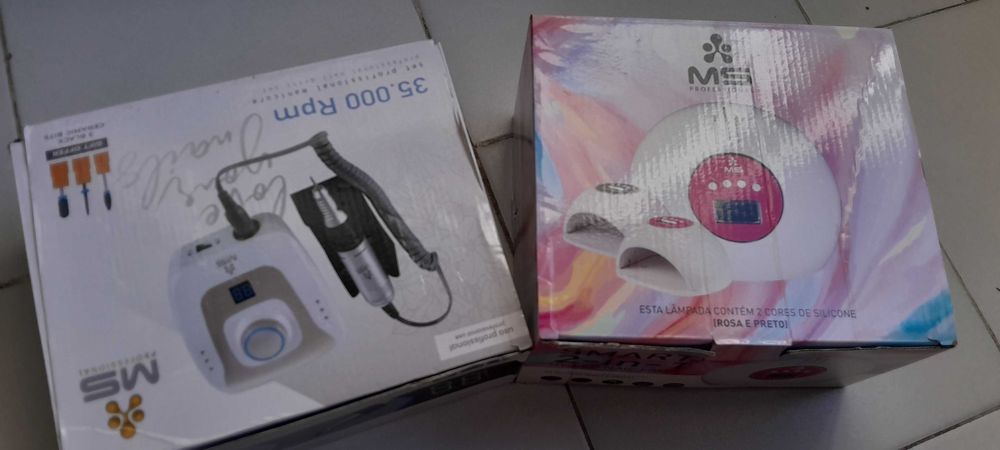 Kit motor e catalisador de unhas em gel