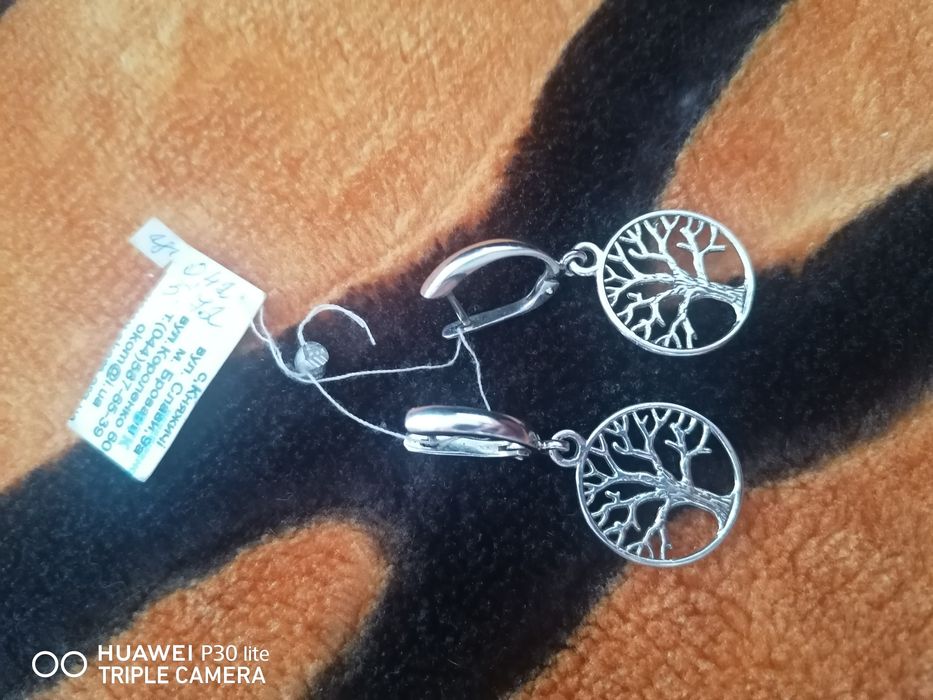 Сережки срібні 925