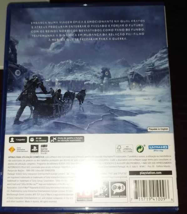 God of war ragnarok PS 5 - como novo sem uso.