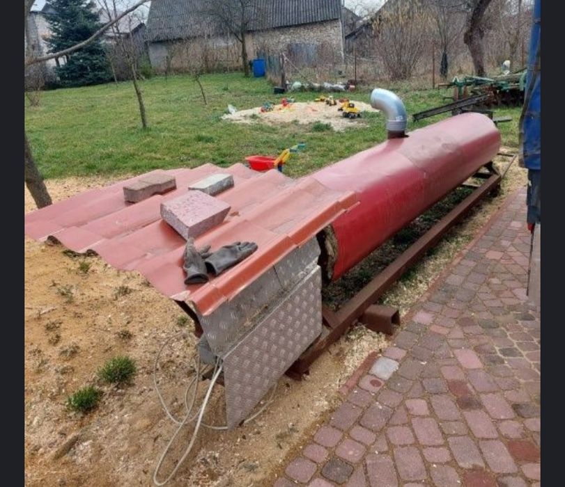 Suszarnia obrotowa przelotowa bębnowa do zboża ziarna piasku mat sypk