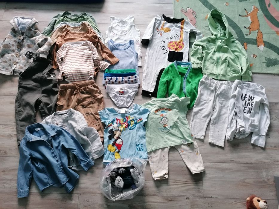 Zestaw ciuszków dla chłopca 86/92 Stan bardzo dobry