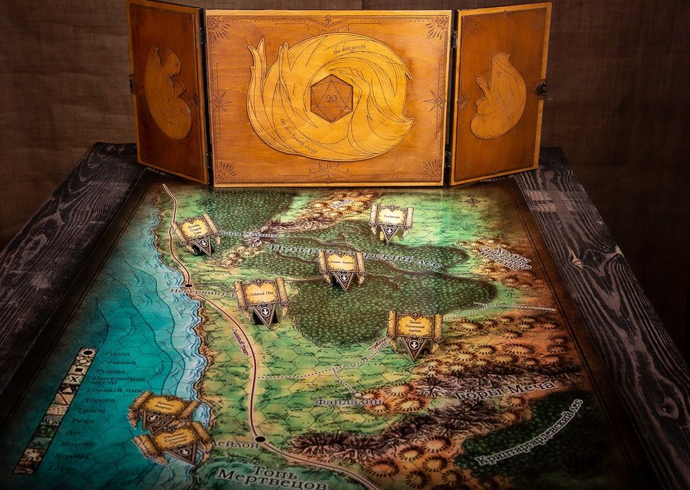 Аксессуары для игры в D&D (Подземелья и драконы, ДнД) и других НРИ.