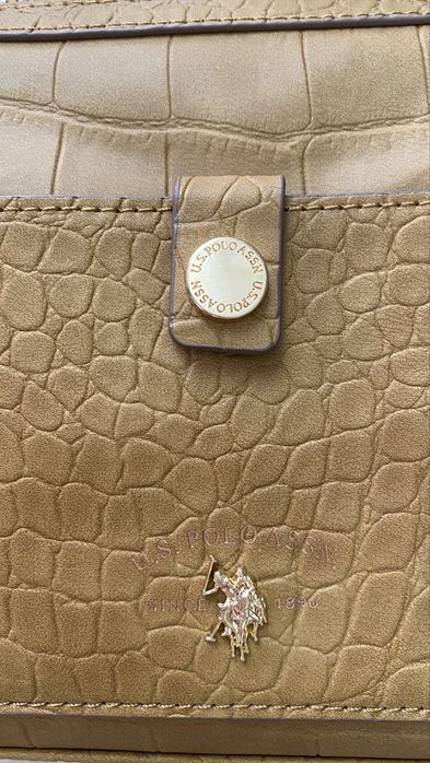 US Polo Ralph Lauren piękna torebka wymiary wysokość 20,szerokość 20 ,głębokość 16 cm .Wzór krokodyla skóry