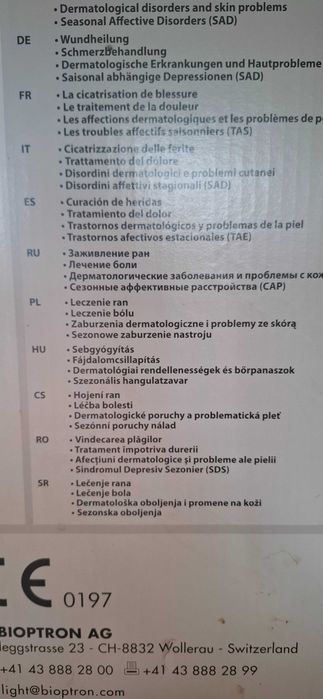 Lampa Bioptron Zepter