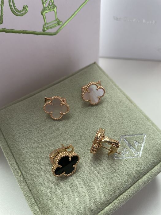 Сережки в стиле Van Cleef Ван клиф