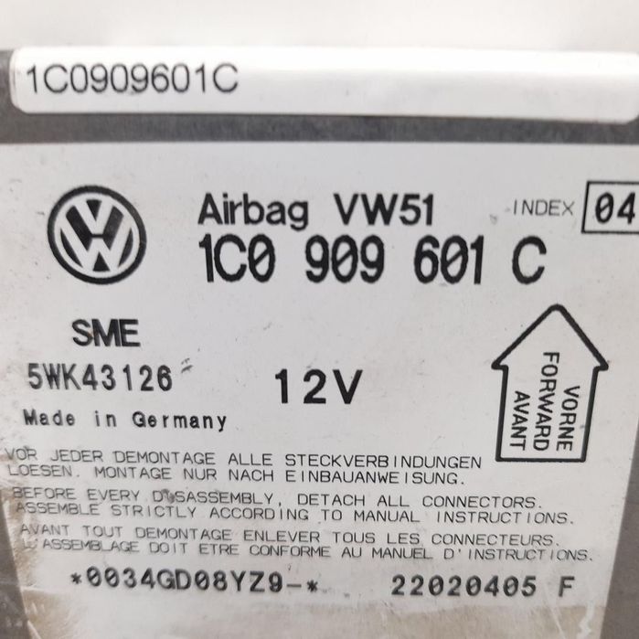 CENTRALINA AIRBAG SKODA FABIA I COMBI 2002 -1C0909601C