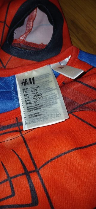 Strój karnawałowy Spiderman H&M