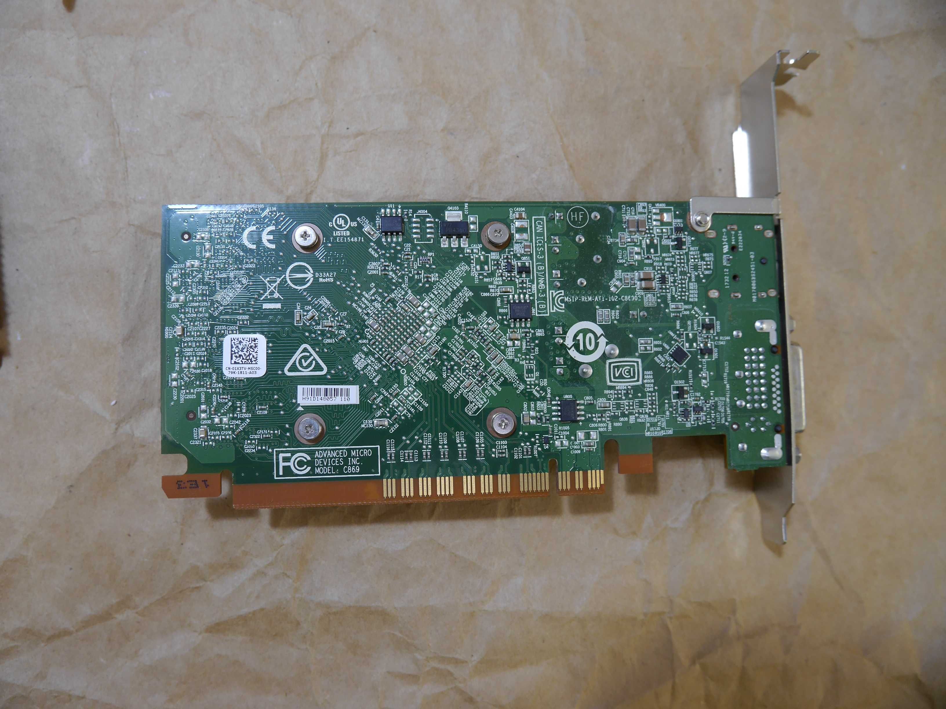 Видеокарта Dell AMD Radeon R5 430 2GB GDDR5 DP+DVI Low R7 240 340: 699 ...