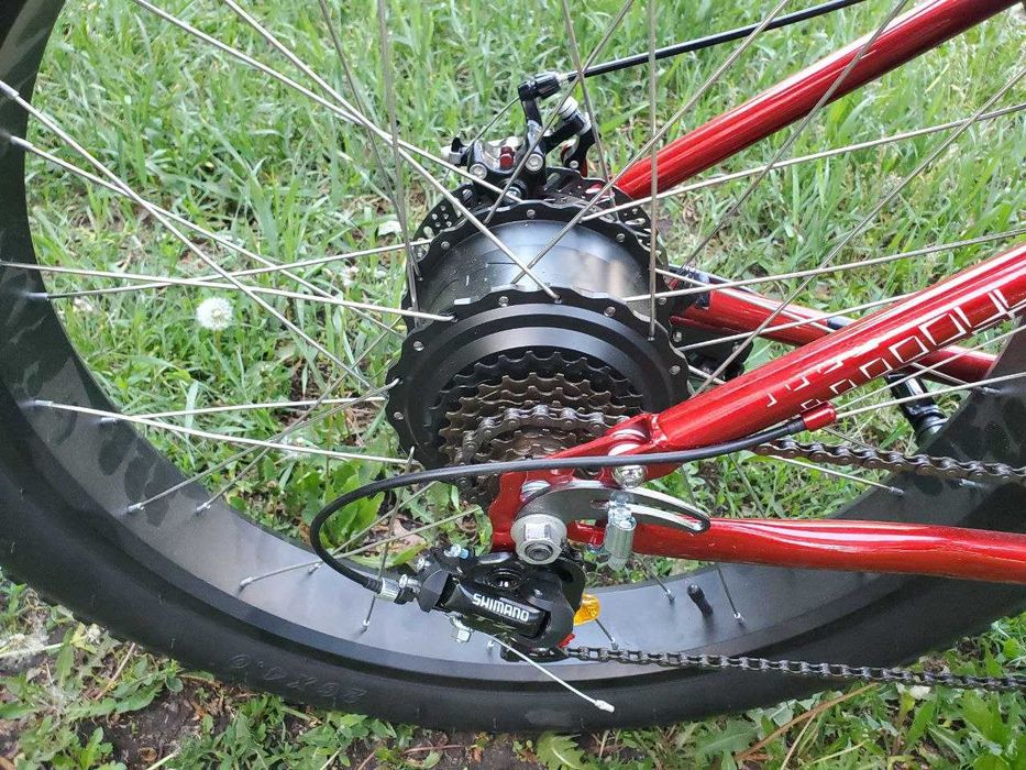 ТОПОВЫЙ Електро фетбайк 1800W 26" большие колеса подвеска как мотоцикл