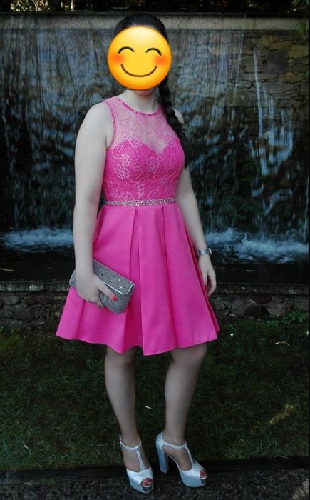 Vestido Cerimónia Fúscia