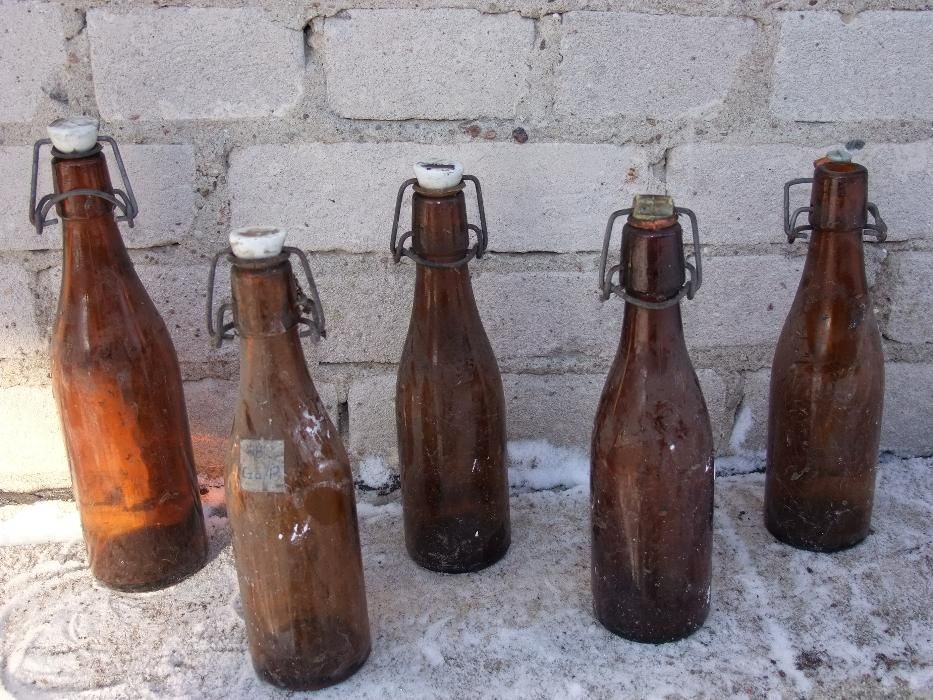 Stare butelki ANTYK Ozdoba komplet