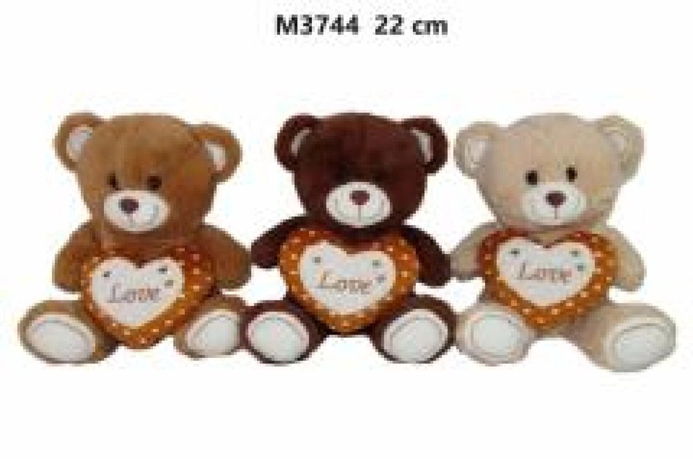 Miś z sercem 22cm MIX ,205x239 mm