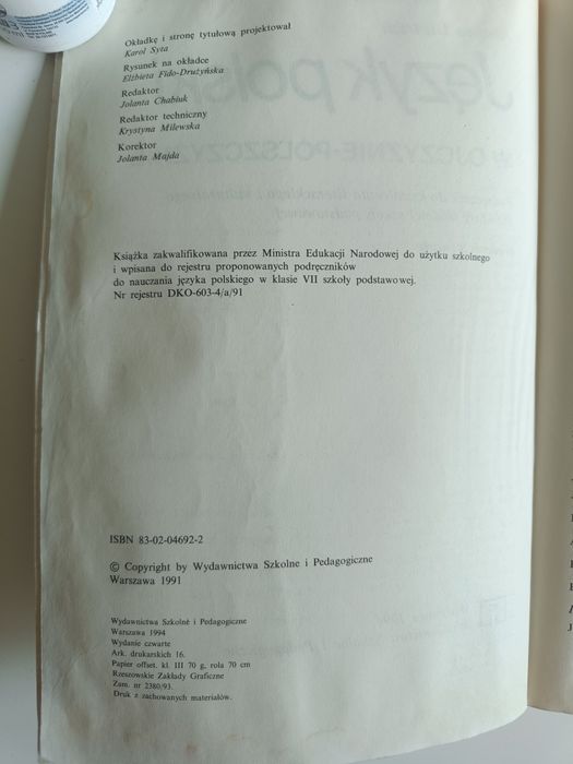 Język polski 7 w ojczyźnie polszczyźnie 1994