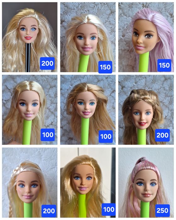 Голова Барбі, Кен, Дефа Люсі, Defa, Barbie для гібридизації, всі нові